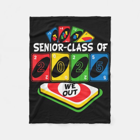 Senior Afstuderen CL van 2025 We-out Uno Funny Gra Fleece Deken (Voorkant)