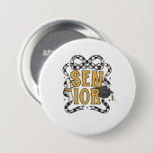 Senior Afstuderen Class Design 🎓✨ Ronde Button 7,6 Cm (Voorkant /achterkant)