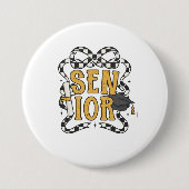 Senior Afstuderen Class Design 🎓✨ Ronde Button 7,6 Cm (Voorkant)