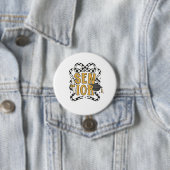 Senior Afstuderen Class Design 🎓✨ Ronde Button 7,6 Cm (In situ)