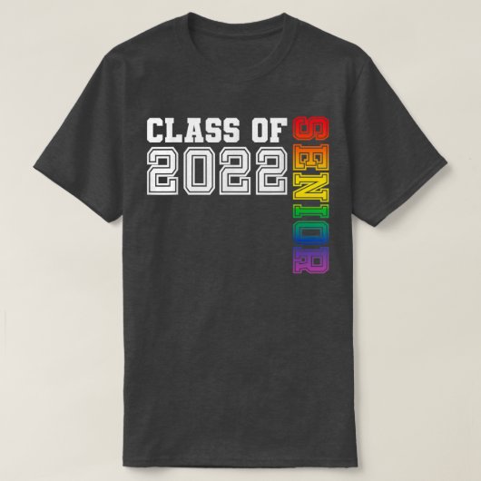 Senior Afstuderen Gift Class of 2022 Senior in Pri T-shirt (Design voorkant)