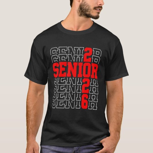 Senior Afstuderen jongens meisjes klasse 2026 Seni T-shirt (Voorkant)