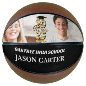 Senior Afstuderen Klasse van 2025 Afstuderen Foto Basketbal (Voorkant)