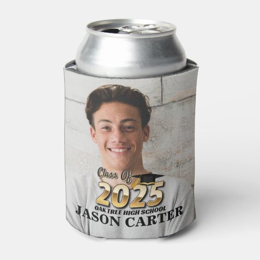 Senior Afstuderen Klasse van 2025 Afstuderen Foto Blikjeskoeler (Blikje Voorkant)