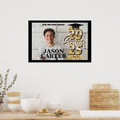 Senior Afstuderen Klasse van 2025 Afstuderen Foto Poster (Keuken)