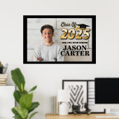 Senior Afstuderen Klasse van 2025 Afstuderen Foto Poster (Thuiskantoor)