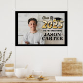 Senior Afstuderen Klasse van 2025 Afstuderen Foto Poster (Keuken)