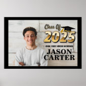 Senior Afstuderen Klasse van 2025 Afstuderen Foto Poster (Voorkant)