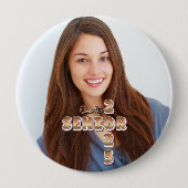Senior Afstuderen Klasse van 2025 Afstuderen Foto Ronde Button 4,0 Cm (Voorkant)