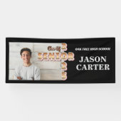 Senior Afstuderen Klasse van 2025 Afstuderen Foto Spandoek (Horizontaal)