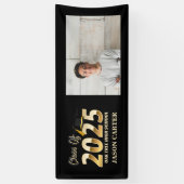 Senior Afstuderen Klasse van 2025 Afstuderen Foto Spandoek (Verticaal)