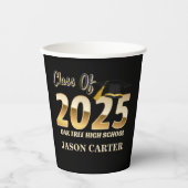 Senior Afstuderen Klasse van 2025 Graduation Party Papieren Bekers (Voorkant)
