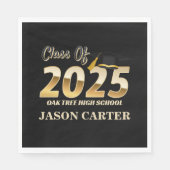 Senior Afstuderen Klasse van 2025 Graduation Party Servet (Voorkant)