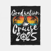 Senior Afstuderen Reiscruise 2025 Retro Scheepsond Fleece Deken (Voorkant)