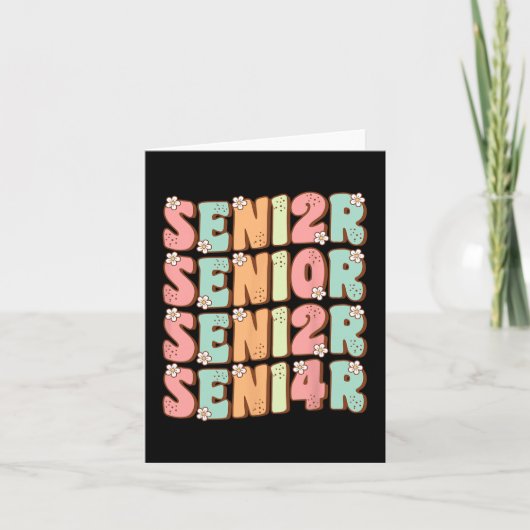 Senior Afstuderen Schattige Groovy Senior CL van 2 Kaart (Voorkant)