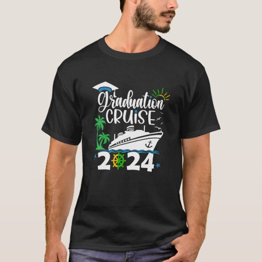 Senior Afstuderen Trip Cruise 2024 AW Ship Party C T-shirt (Voorkant)