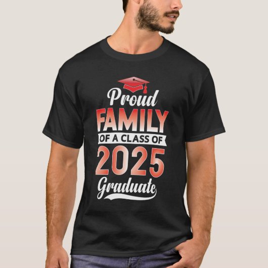 Senior Afstuderen Trotse Familie van een 2025 Afst T-shirt (Voorkant)