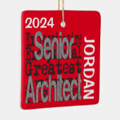 Senior Architect Extraordinaire CUSTOM Keramisch Ornament (Rechts)