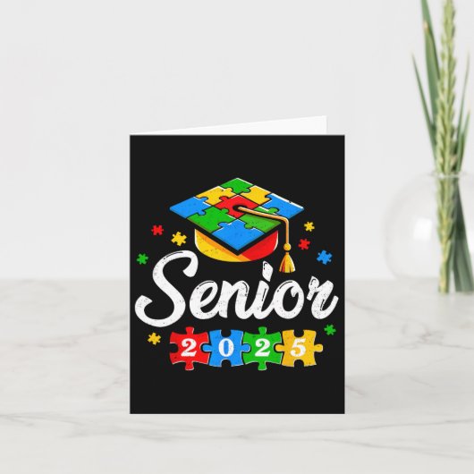 Senior Autisme Afstuderen 2025 Autisme Afstuderen Kaart (Voorkant)