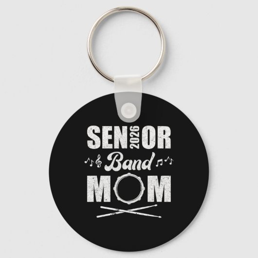 Senior Band Moeder 2026 Marching Band Afstudeerjaa Sleutelhanger (Voorkant)