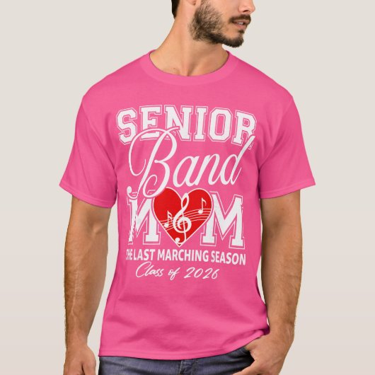 Senior Band Momhe Last Marching Season Class of 20 T-shirt (Voorkant)