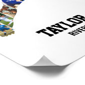 Senior Baseball Pitcher Sports Photo Collage Poster (Hoek)