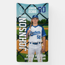Senior Baseball Team Player Customize Sports Photo Spandoek