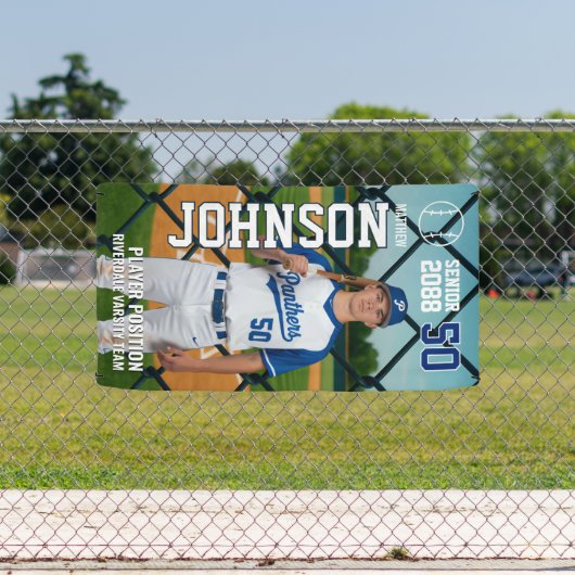 Senior Baseball Team Player Customize Sports Photo Spandoek (Insitu)