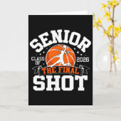 Senior Basketbal Cl Van 2026 Crew Afstuderen Senio Kaart (Gele Bloem)