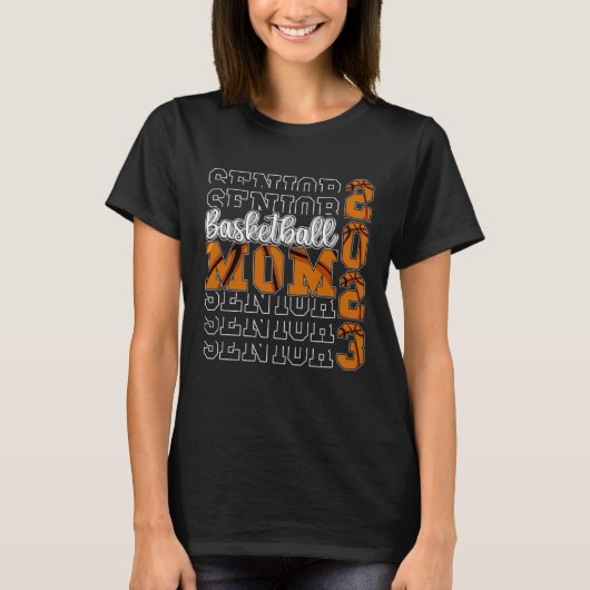 Senior basketbal mam 2023 sport liefhebber trots m t-shirt (Voorkant)