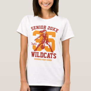 Senior Basketbal Meisje Speler Aangepast Sport Tea T-shirt