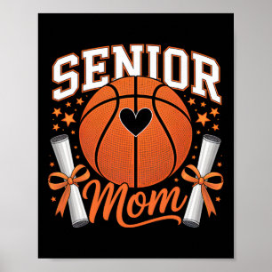 Senior Basketbal Moeder 2026 Grappige Basketbal Mo Poster