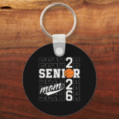 Senior Basketbal Moeder Cl Van 2026 Funny Afstuder Sleutelhanger (Voorkant)