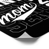 Senior Basketbal Moeder Cl Van 2026 Grappige Afstu Poster (Hoek)