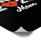 Senior Basketbal Moeder Cl Van 2026 Speler Afstude Poster (Hoek)