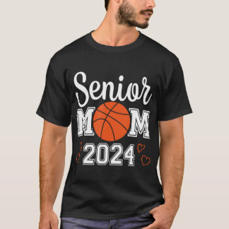 Senior Basketbal Mom 2024 Klasse van 2024 Speler G T-shirt