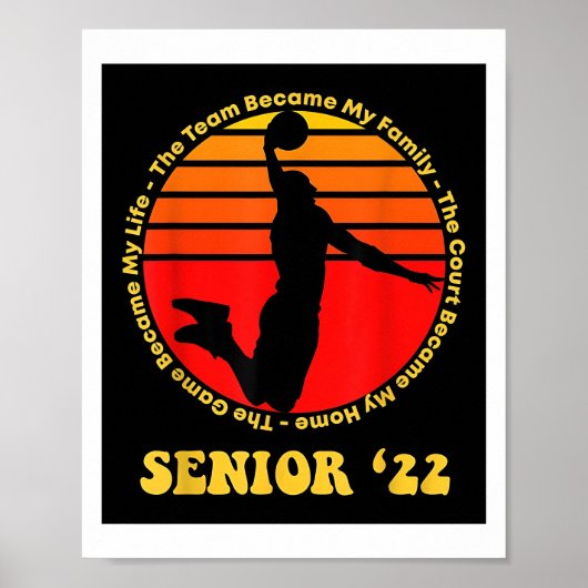 Senior Basketball 2021 Night Gifts Poster (Voorkant)