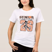 Senior Basketball 2026 Checkerboard Twenty Six  Tri-Blend Shirt (Voorkant)
