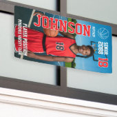 Senior Basketball Design Template Photo Sports Spandoek (Buitenkant Gebouw)