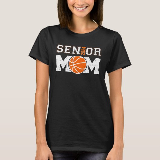 Senior Basketball Mom Class Of 2024 Player Graduat T-shirt (Voorkant)