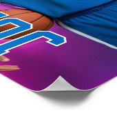 Senior Basketball Player Personalized Photo Sports Poster (Hoek)