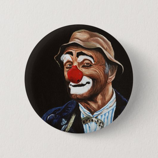 Senior Billy The Clown Ronde Button 5,7 Cm (Voorkant)