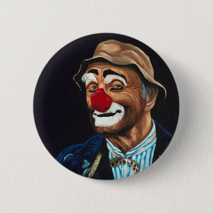 Senior Billy The Clown Ronde Button 5,7 Cm