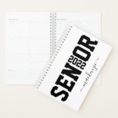 Senior Block Letter Gepersonaliseerd Afstuderen Ja Planner (Display)