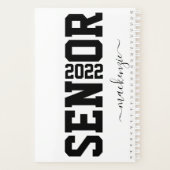 Senior Block Letter Gepersonaliseerd Afstuderen Ja Planner (Achterkant)