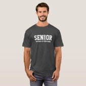 Senior Block Letter-klasse van 20xx T-shirt (Voorkant volledig)