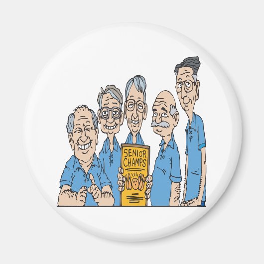 Senior Bowling Champs Magneet (Voorkant)