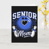 Senior Bowling Moeder 2026 Afstudeerpret Bowling M Kaart (Gele Bloem)
