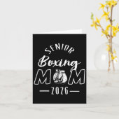 Senior Boxing Mom 2026 Senior Mom CL van 2026 Kaart (Gele Bloem)