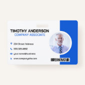 Senior Business Man | Streepjescode Badge (Voorkant)